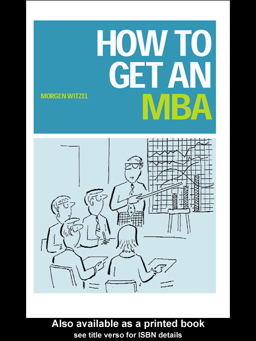 Title details for How to Get an MBA by Morgen  Witzel - Available